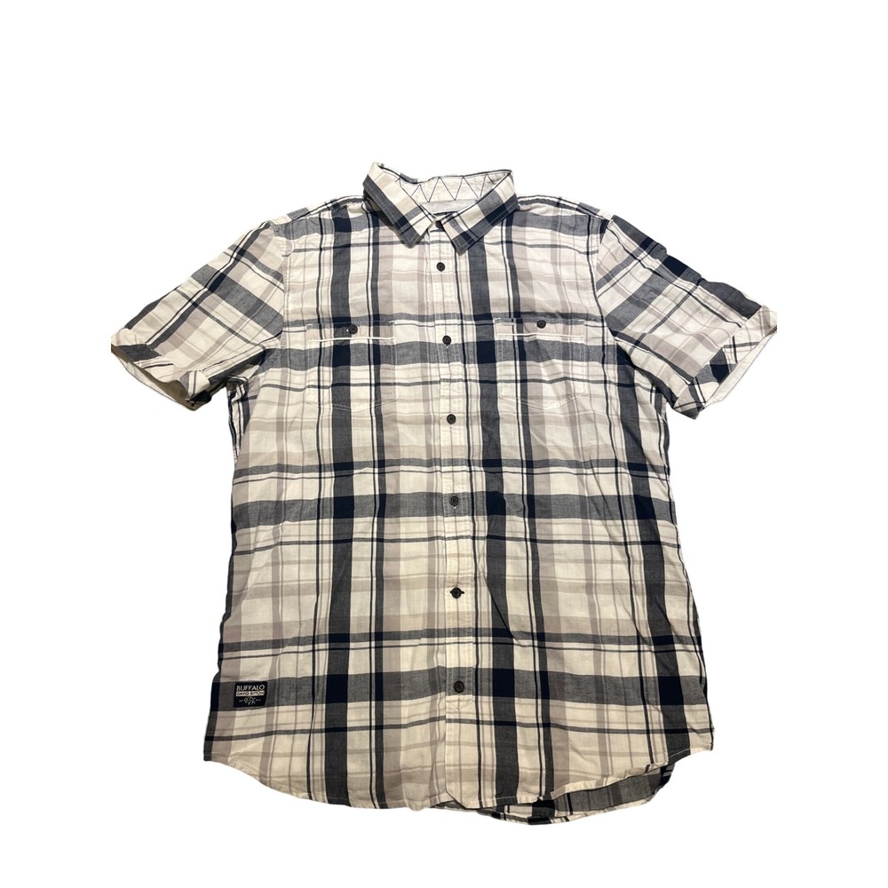 Buffalo David Bitton Men's Size  XL/TP Plaid Short Sleeve Button Up‎ Shirt